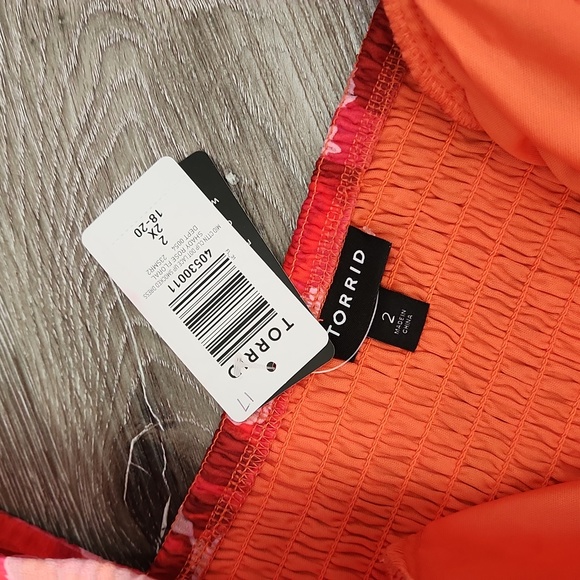 torrid red floral dress with pockets! NWT - Picture 7 of 9